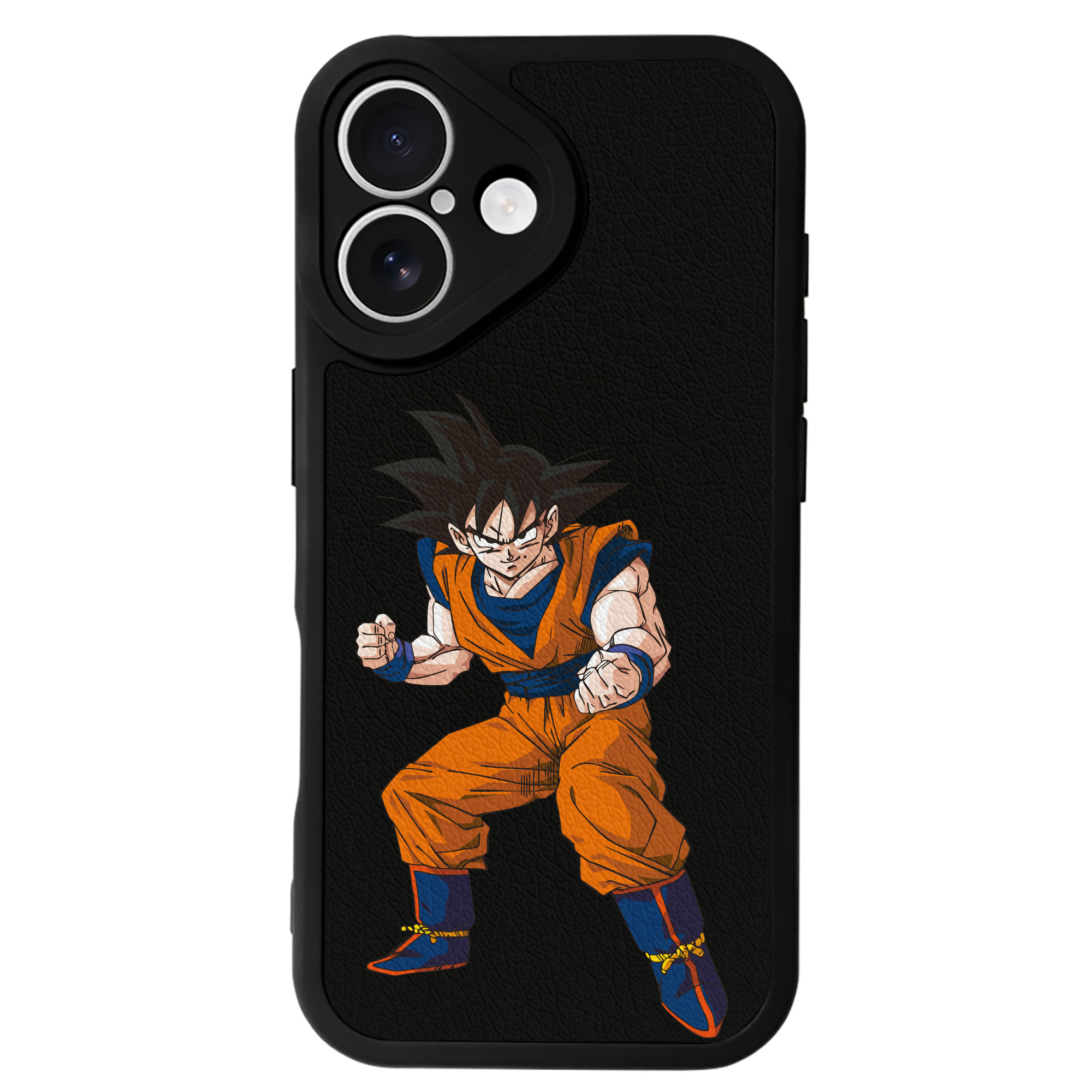 （画像用） ドラゴンボール 孫悟空（そん ごくう）Son Goku カカロット DRAGON BALL Kakarotto 【iPhone 16シリーズ対応】シリコンスマホケース（レザー調） 材質：シリコン